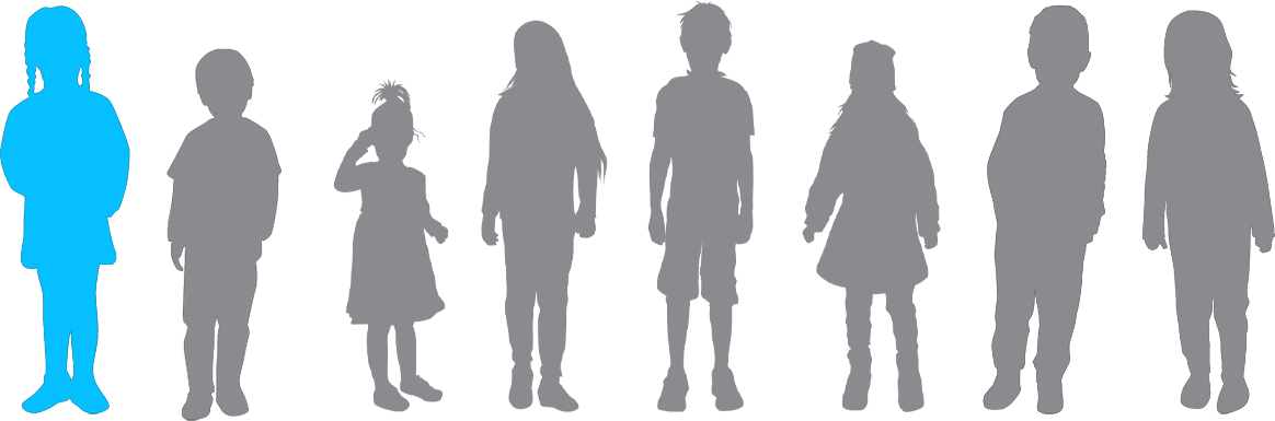 Kids children silhouettes
